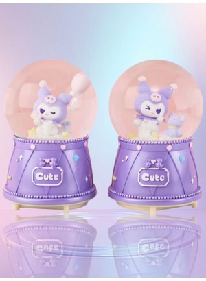 Kuromi Işıklı Müzikli Kar Küresi Orta Boy - Tek Ebat