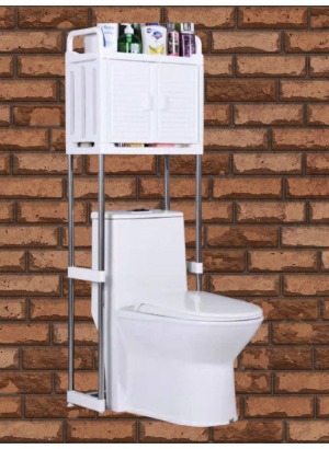 Banyo Düzenleyici Raf Dolabı kapaklı - Tek Ebat